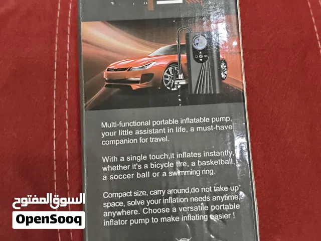 مضخة هواء للسيارة  عالية الجودة سهلة الاستخدام و كفالة سنة
