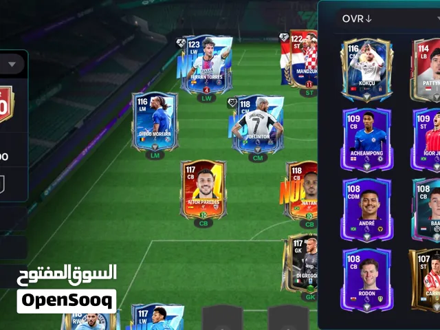 Fc mobile account for sale with email id.120 ovr.
