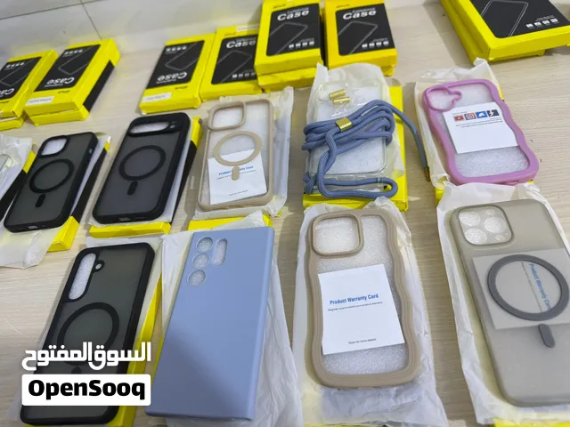 حافظات مبايل ب ايتمات مختلفه ب كوالتي عالي جدا جدا مثل ما موضح ب صور عددهم 23 كفر + لاصق + كفر ساعة