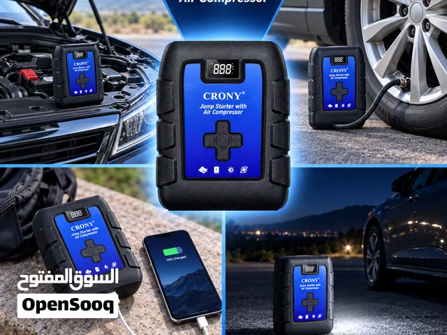 CRONY Car Jump Starter with Air Compressor & Battery Booster
