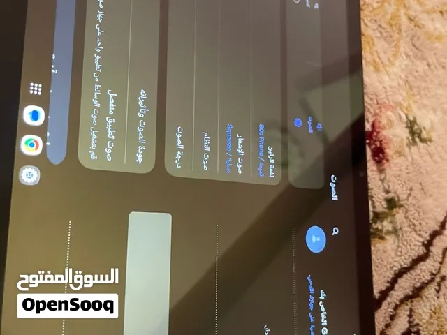 للبيع جهاز تبلت samsung Galaxy tab بلاس9 نظيف ولا توجد اي كسور او شمخ ب 730