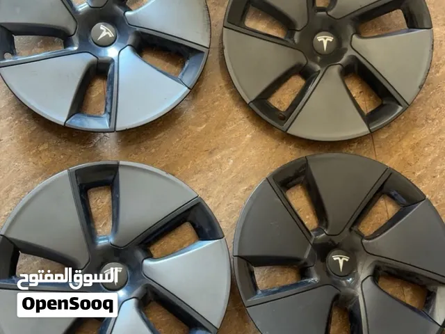طقم أغطية جنوط (Hubcaps) أصلي لتسلا – 4 قطع