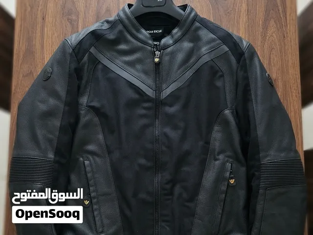 جاكيت رينوكس ترايدنت جلد وشبك - بحالة الجديد Rynox Trident Leather & Mesh Jacket - Like New