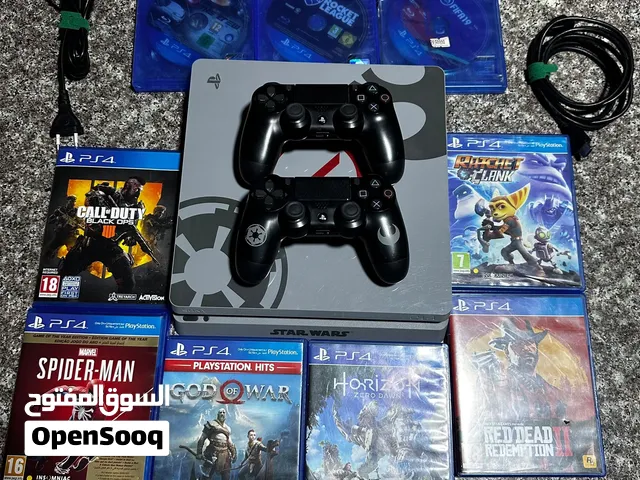 PlayStation 4 Star Wars Limited Edition للبيع مع 2 يد تحكم ومجموعة ألعاب قوية