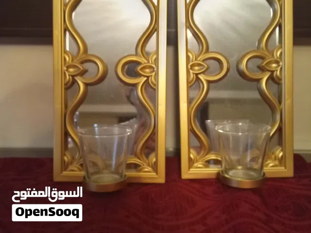 تعليقات حائط مع كأس للشموع شبه جديد 4 قطع