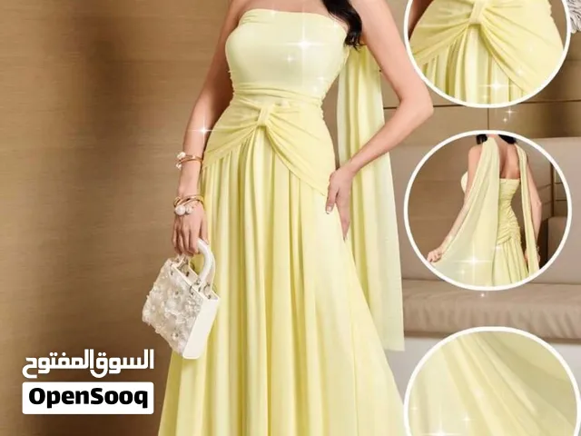 فستان سهرة اصفر