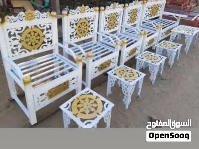 اطقم حوش حديد منقوش مقاوم للصدا