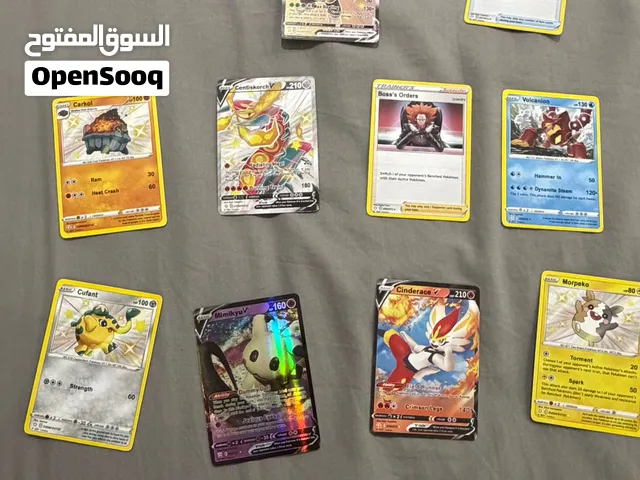 pokemon cards real cards  All is only 70AED  10 cards  New Home delivery  available also