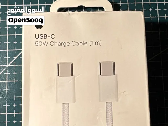 شاحن ابل تايب سي اصلي USB-C 60W Charge Cable (1m)