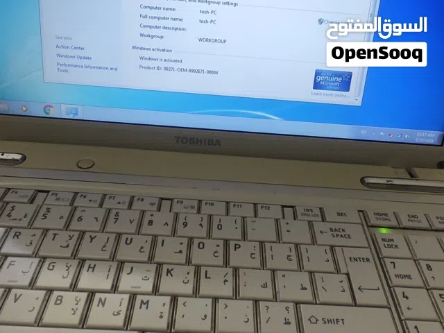 للبيع Toshiba laptop — 8gb ram core i5لابتوب