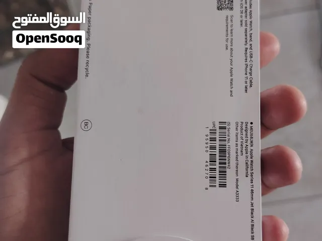 Apple watch series 11 size 46  black +  honor 600 tdra waranty 1 year