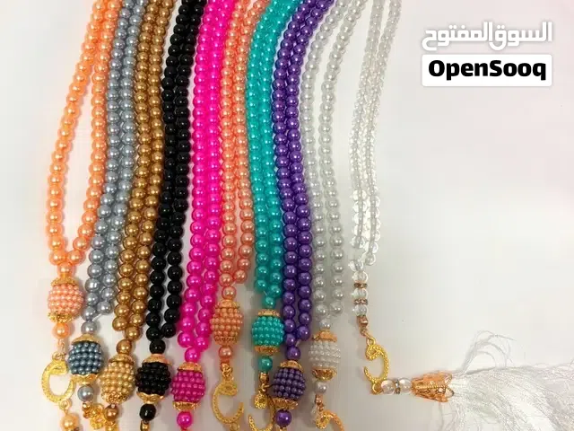 مسابح سبحه ستاتي توزيع خيري مع توصيل الوان اشكال احجام عداد خاتم تسبيح