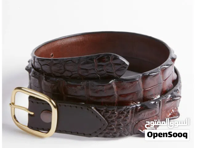 Genuine Australian Crocodile Leather Handmade Belt