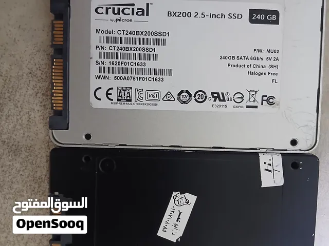 للبيع SSD 240GB – استخدام صفر
