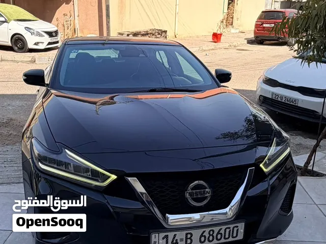 نيسان مكسيما موديل 2022 SV وارد امريكي تقرير غرق للون اسود رقم بصرة حرة