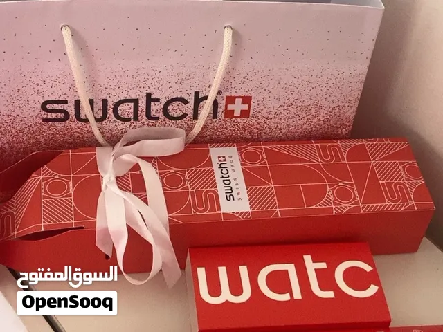 ساعة سواتش جديده بالصورة موضحة