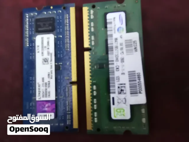 رامات لابتوب 4gb نوع Samsung 2gb نوع Kingston 2gb