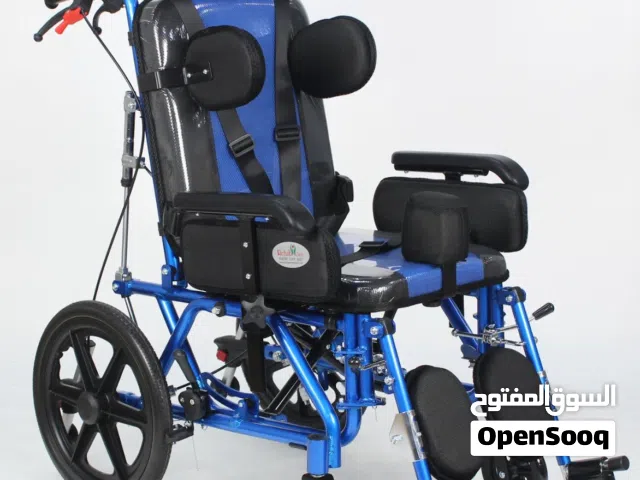 كرسي متطور الحل الأمثل لحالات الشلل الدماغي وضمور العضلات نخب اول جديد مقاس 46 cm