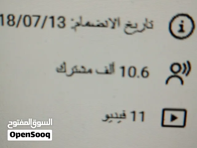 قناة يوتيوب 10500 مشترك