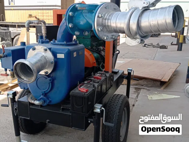 للبيع مضخه 6 إنش تعمل بالديزل مع مقطورة جديده  New 6” diesel pump with a trailer