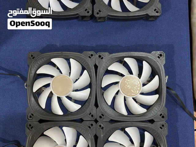للبيع 6 مراوح تبريد ARGB ما فيهم مشاكل