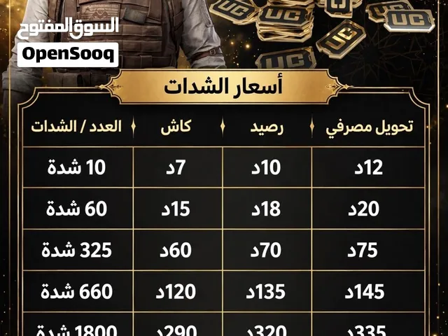 شحن شدات ببجي