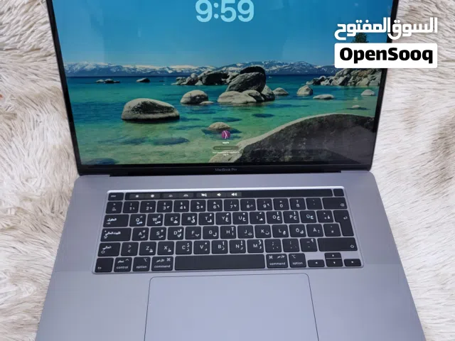 MacBook Pro A2141 i7 16gb ram 512gb ssd Touch Bar & I'D 4K resolution 4gb Redeon graphics 16inches