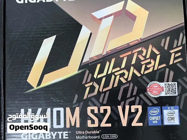 بورد Gigabyte H410M S2 V2 جديدة تماما بالكرتونة