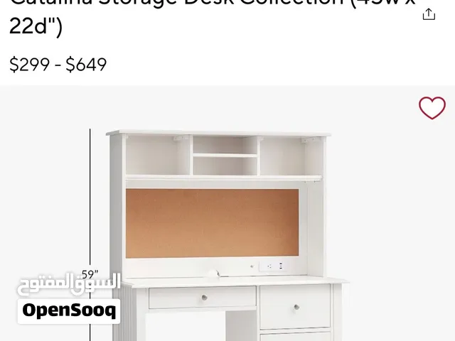 Pottery Barn Kids Catalina Desk (45” W x 22” D) - Desk with Corkboard & Drawers