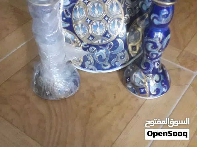 عدد 2 شمعدان وطبق