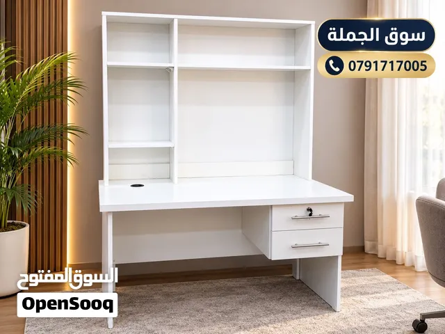 مكتب دراسة أبيض فخم 120×60 – ترتيب وأناقة ومساحة تخزين بتجنّن! فرصة ما بتتعوّض!