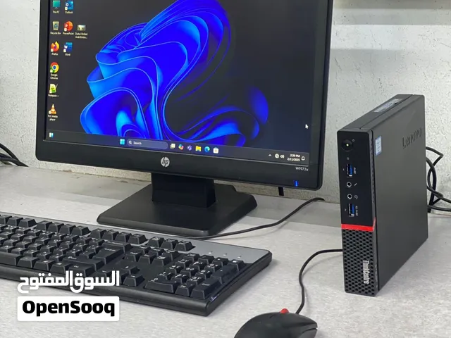 Lenovo Tiny PC AMD 7th Gen RAM 8GB SSD M.2 1GB Graphics 19 Monitor Builtin WIFI
