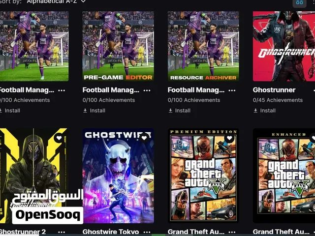 epic account + rockstar gta v حساب فيه اكتر من 400 لعبه