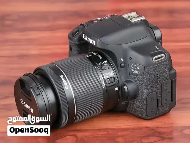 كاميرا Canon EOS 750D مع عدستين وكامل ملحقاتها