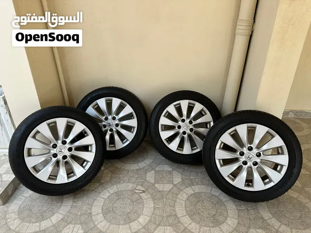 رنقات هوندا اكورد مع تواير اكورد اصلي مقاس 17 التواير شركة قود رايدر اللعام مركبنهم للحين على الضمان