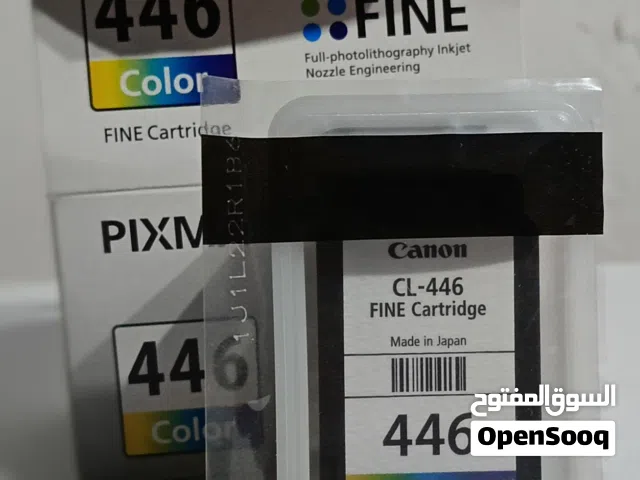 للبيع خرطوشة حبر كانون ألوان أصلي Canon CL-446 جديد متبرشم بعلبة مفتوح