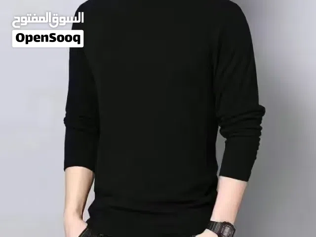 بلوز هاينك ساده اكمام طويله متوفره بلونين الاسود والابيض خامه الهاينيك درجه اولى فول ليكرا