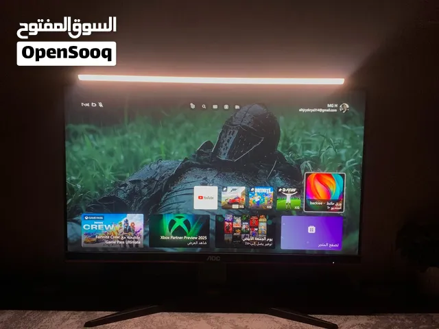 مرحبا معي شاشه للبيع من شركه AOC مميزه و تنفع للألعاب و تنفع للسوني و البيسي و الاكس بوكس