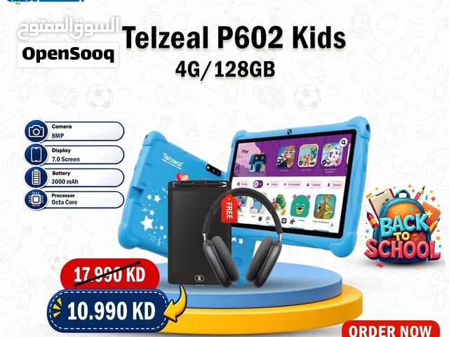 جهاز لوحي جديد من شركة telzeal بشاشة 7 انش وذاكرة 128 جيجابايت من ماركة أخرى
