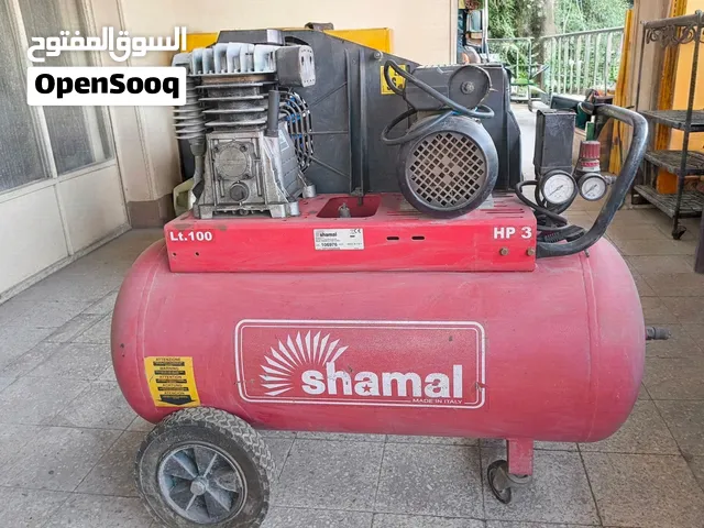 كمبريسور هواء احترافي Shamal سعة 100 لتر - 3 حصان  (صنع في إيطاليا)