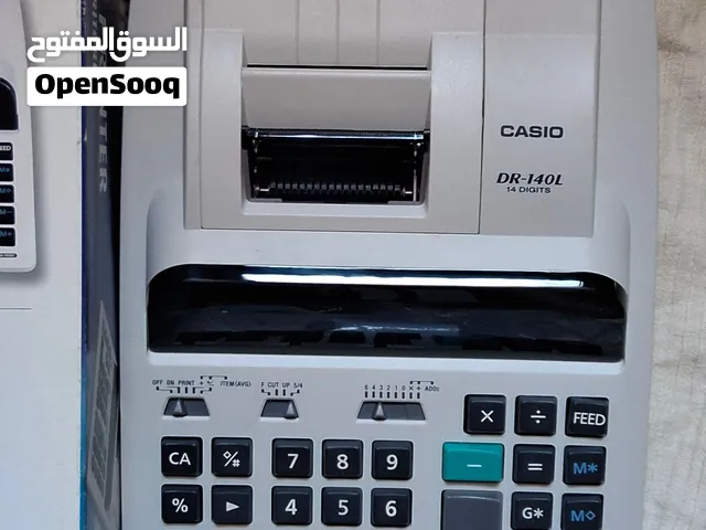آلة حاسبة مكتبية مع طابعة كاسيو CASIO DR-140L أصلية (بحالة ممتازة)