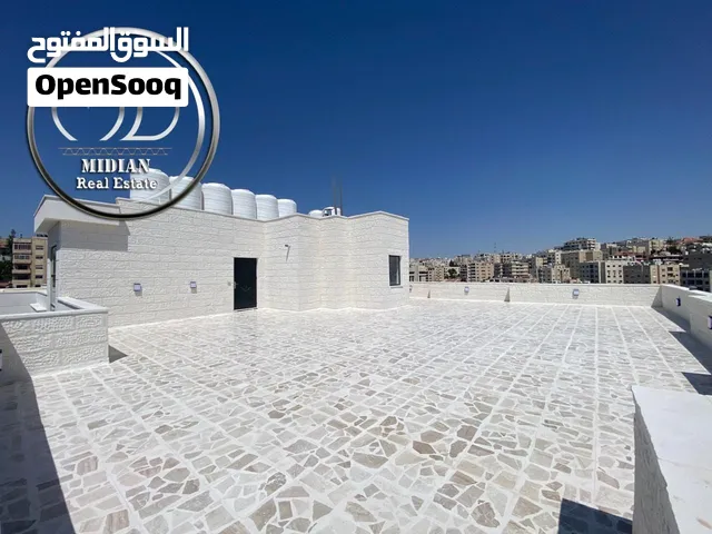 شقق دوبلكس طابق أخير مع روف للبيع خلدا مساحات 205م مع تراسات تشطيبات ديكورات فاخرة اطلالة رائعة