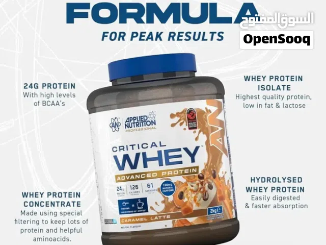 Applied Nutrition Critical Whey بروتين الواي من ابلايد نيوتريشن Slim&Fit Nutrition