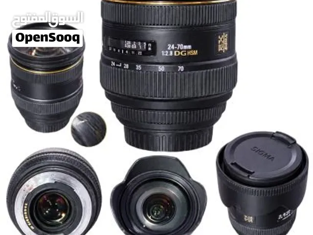 عدسة Sigma 24-70mm f/2.8 للبيع  تركب لكاميرات Canon  استعمال خفيف ونظيف