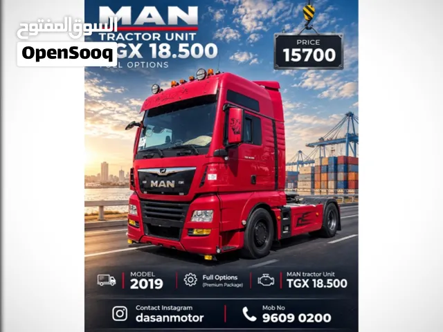MAN TRACTOR UNIT, TGX 18.500 2019 Full options Model 2019