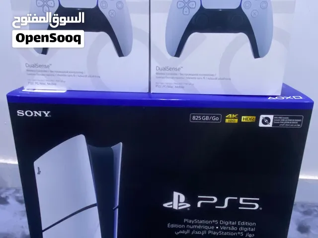 بلايستيشن 5 ديجيتال جديد+ 3 يدين جديده