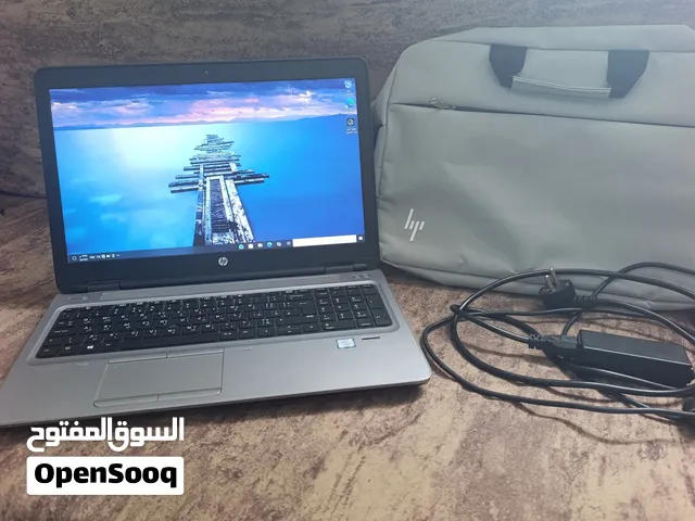 لابتوب hp للبيع معالج core i5 جیل سادس و رام 8 و مساحة 238 قيقا باقي مواصفات في وصف سعره 1200