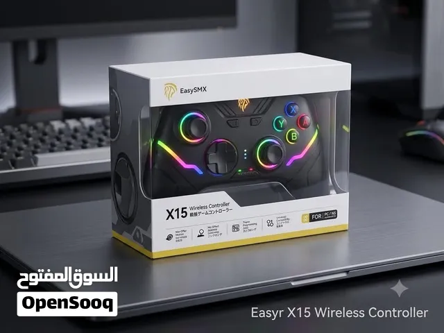 التحكم اللاسلكية EasySMX X15  اتصال لاسلكي عبر 2.4GHz وBluetooth  عصي تحكم وأزرار Hall Effect