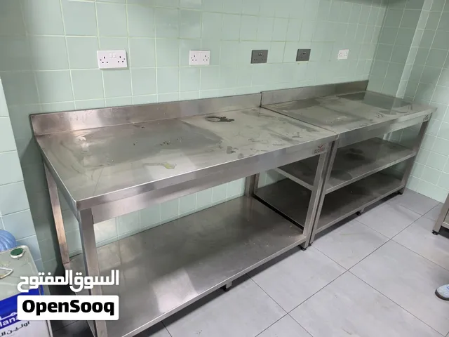 Heavy duty stainless steel tables and sinks