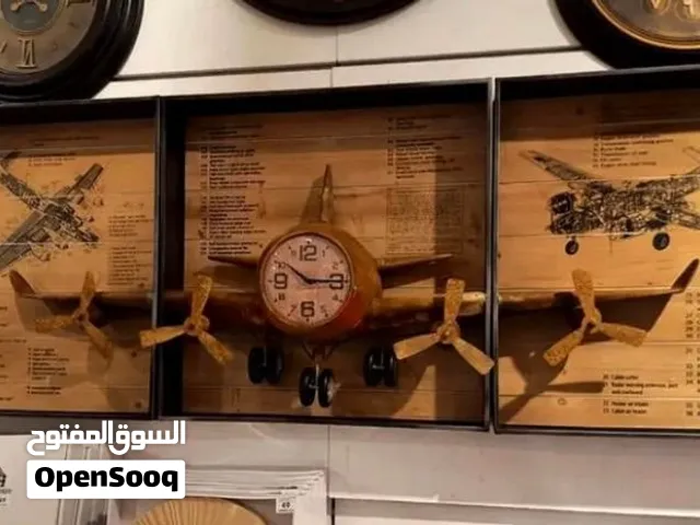 Vintage aircraft inspired wall clock